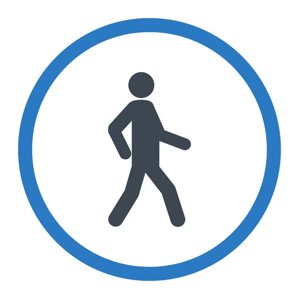 Walking Flat Icono — Archivo Imágenes Vectoriales