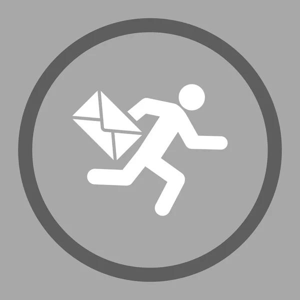 Poczta kurierska ikona — Zdjęcie stockowe