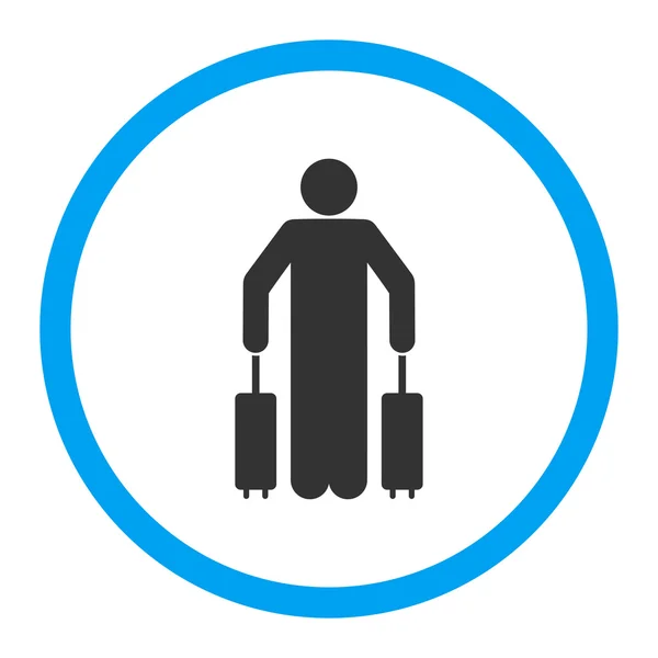 Ícone de bagagem de passageiros — Fotografia de Stock