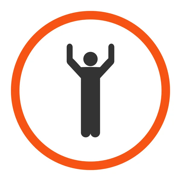 Hands up icon — Stock Photo, Image