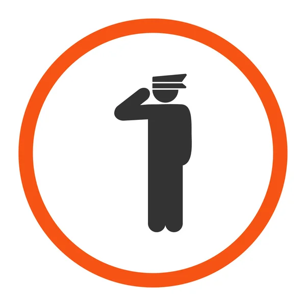 Icono oficial de policía — Foto de Stock