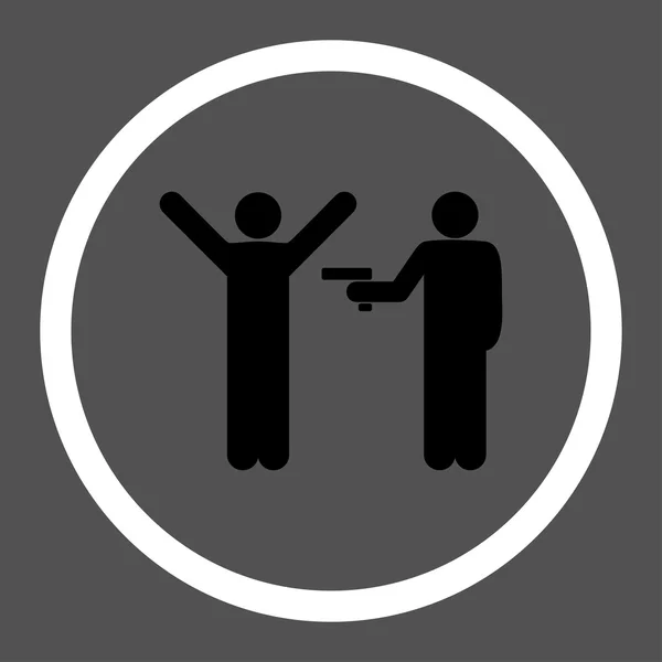 Crime Flat Icon — Stock Photo, Image