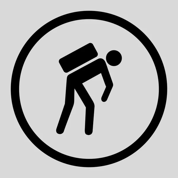 Courier Flat Icon — Stock Photo, Image