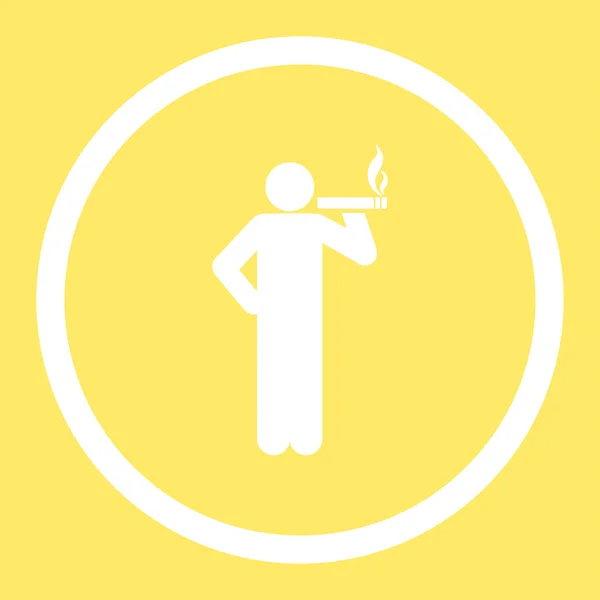 Płaskie ikona dla niepalących — Zdjęcie stockowe