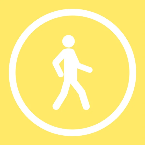 Walking Flat Icon — Stock Photo, Image