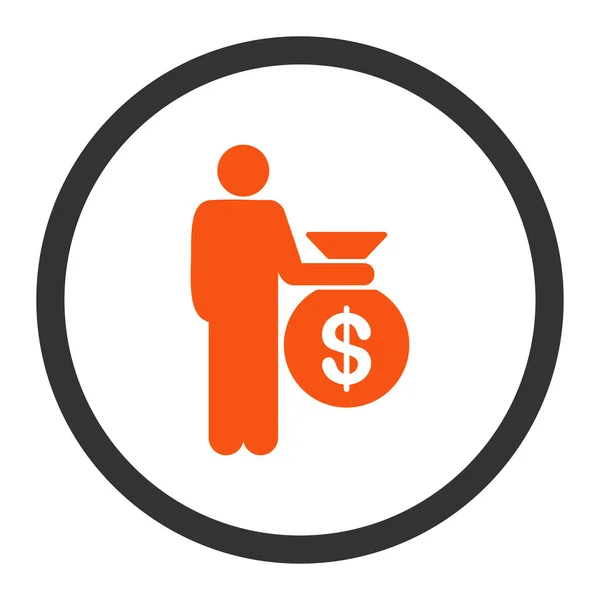 Investor Flat Icon — Stock Photo, Image