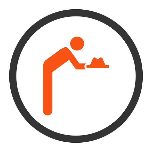 Servant Flat Icon — Stock Photo, Image