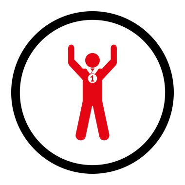 kazanan düz simgesi