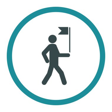 Kılavuzu düz simgesi