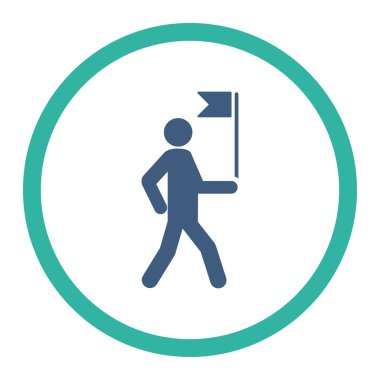 Kılavuzu düz simgesi