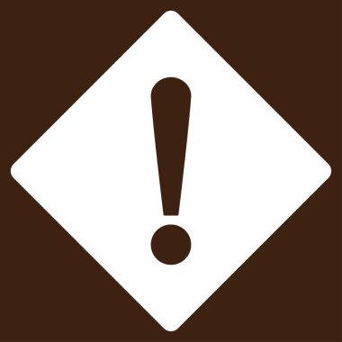 Hata düz beyaz renk simgesi