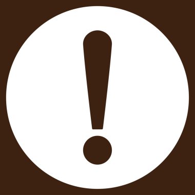 Sorun düz beyaz renk simgesi