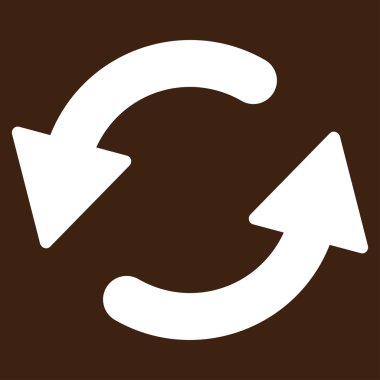 CCW düz beyaz renkli simge Yenile