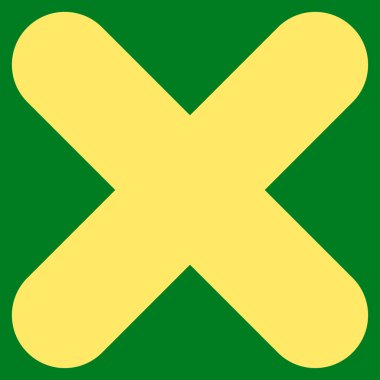 Düz sarı renk simgesini iptal