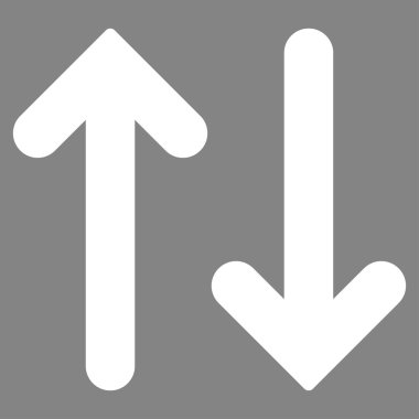 Dikey düz beyaz renk simgesi ters çevir