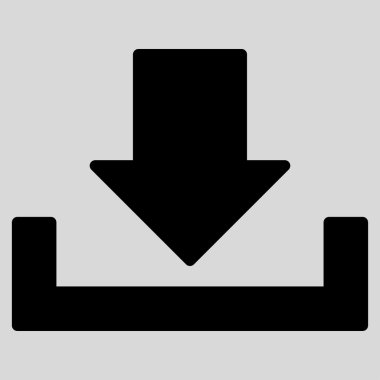 Download flat black color icon