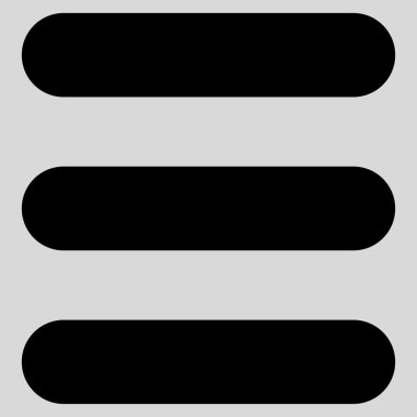 Stack flat black color icon