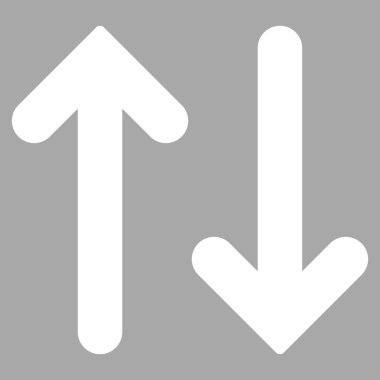 Dikey düz beyaz renk simgesi ters çevir