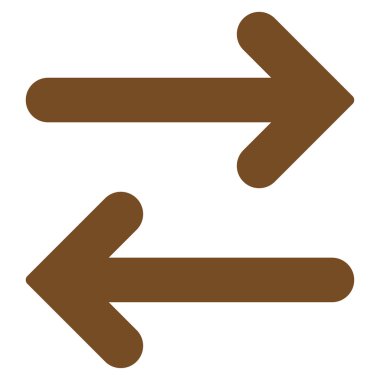 Flip Horizontal flat brown color icon