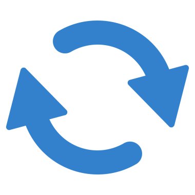 Düz kobalt renk simgesi Yenile