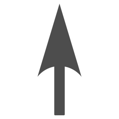 Arrow Axis Y flat gray color icon