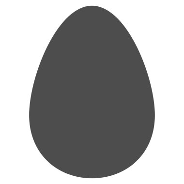 Egg flat gray color icon