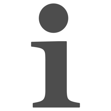 Info flat gray color icon