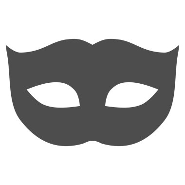 Privacy Mask flat gray color icon