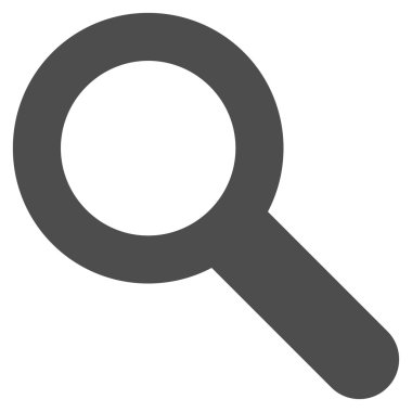 Search flat gray color icon