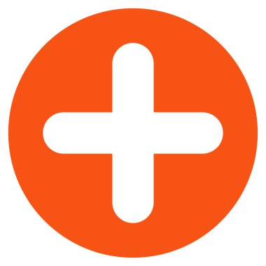 Create flat orange color icon