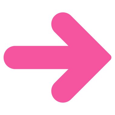 Arrow Right flat pink color icon