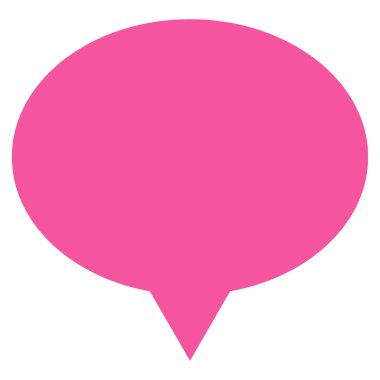 Banner flat pink color icon
