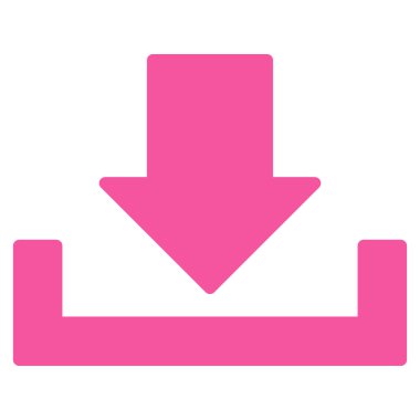 Download flat pink color icon