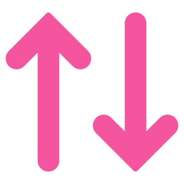 Flip Vertical flat pink color icon