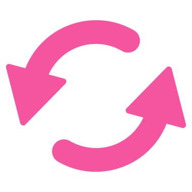 Refresh Ccw flat pink color icon