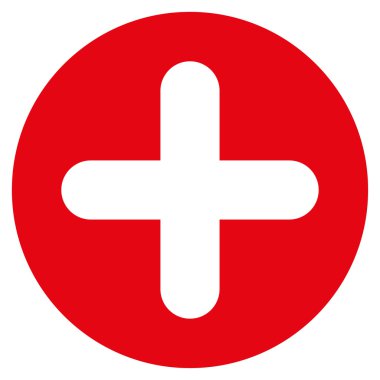 Create flat red color icon