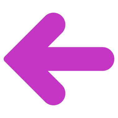 Arrow Left flat violet color icon