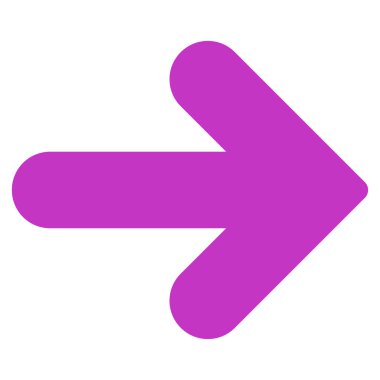 Arrow Right flat violet color icon