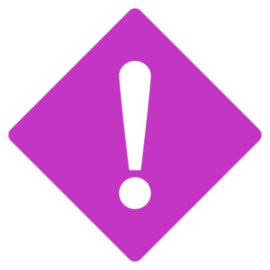 Error flat violet color icon