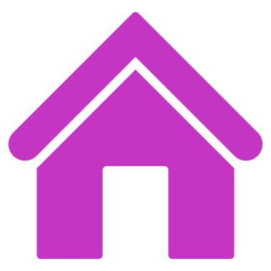 Home flat violet color icon