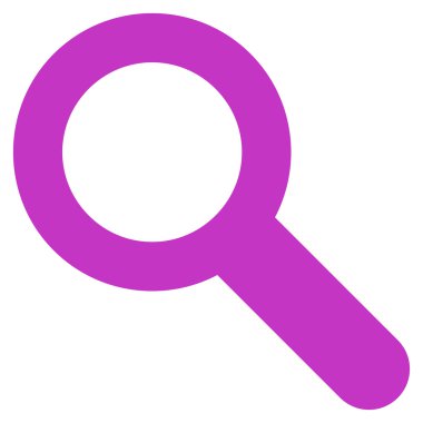 Search flat violet color icon