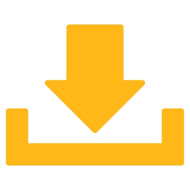 Düz sarı renkli simge indir