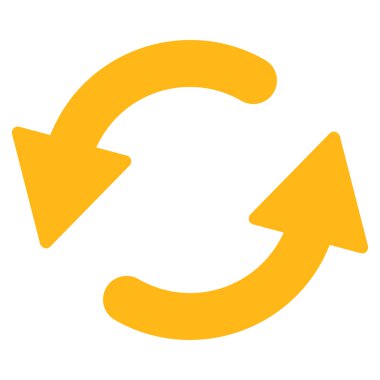 CCW düz sarı renkli simge Yenile