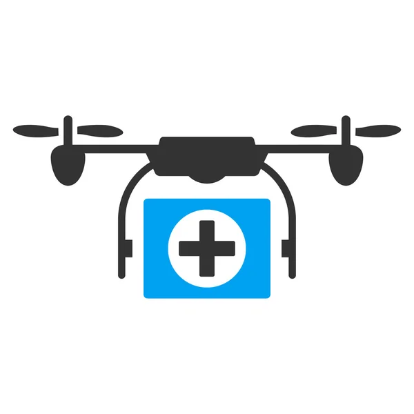 Икона медицинских дронов — стоковый вектор