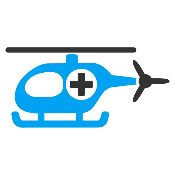Tıbbi helikopter simgesi — Stok Vektör