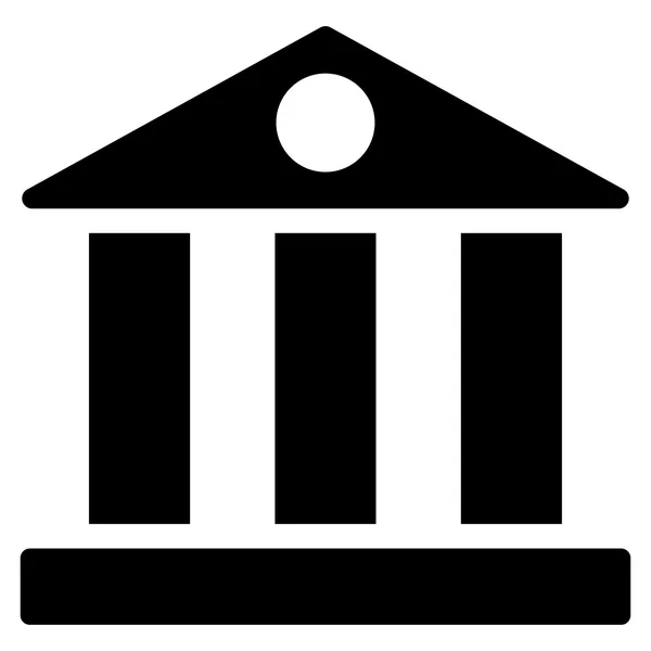 Черный значок банка — стоковый вектор