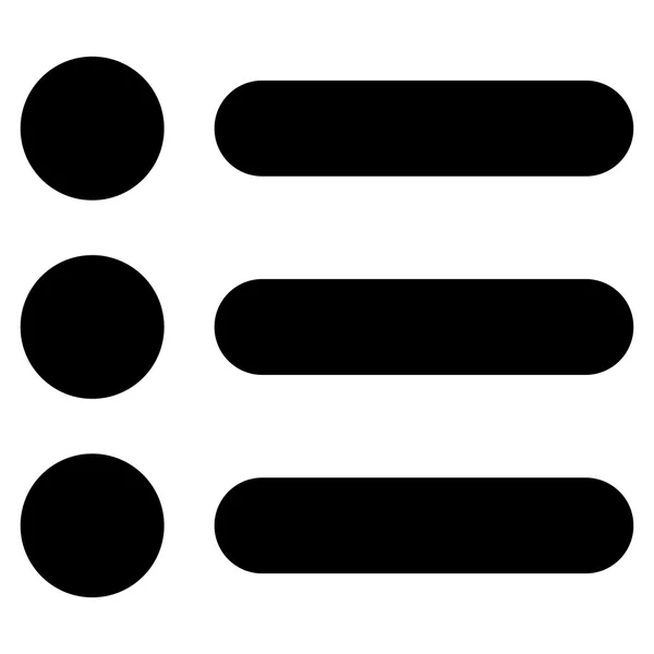 Items flat black color icon — 图库矢量图片
