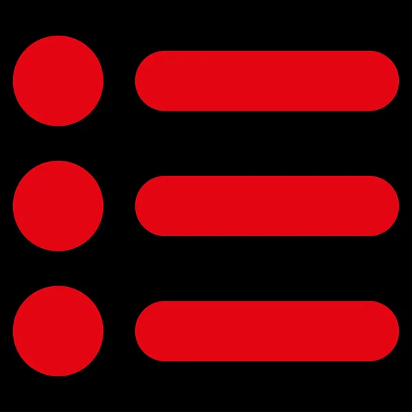 Itens plana ícone de cor vermelha —  Vetores de Stock