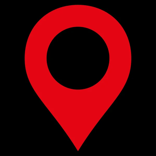Map Marker flat red color icon — 图库矢量图片