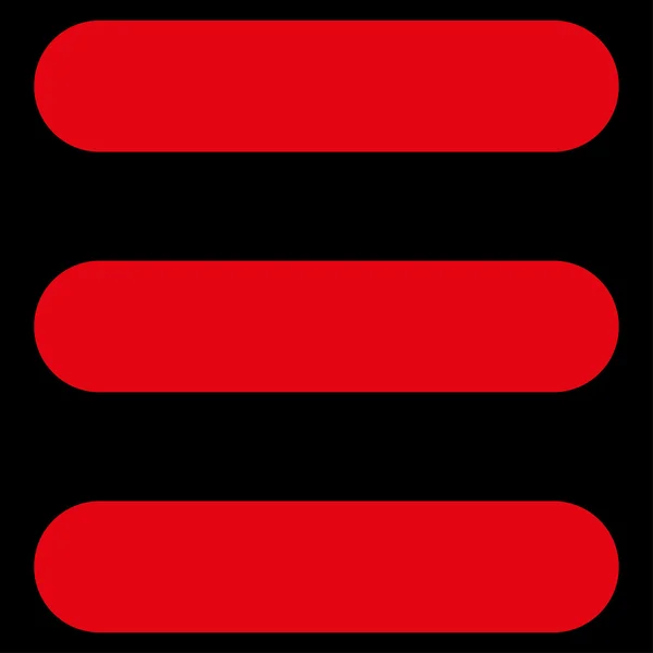 Pila plana icono de color rojo — Vector de stock